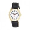 Ravel Ladies Classic Strap Watch Black / Gold