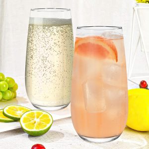 Set of 6 Traditional Esteem Highball Glass Tumblers - 490ml (16.5oz) Highball Glasses - Image 4