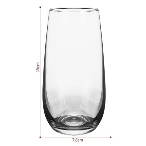 Set of 6 Traditional Esteem Highball Glass Tumblers - 490ml (16.5oz) Highball Glasses - Image 8