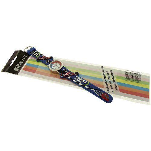 Ravel 3D Racing Car Timeteacher Children Boy Girl Analogue Multicolour Strap Watch Blue - Image 3