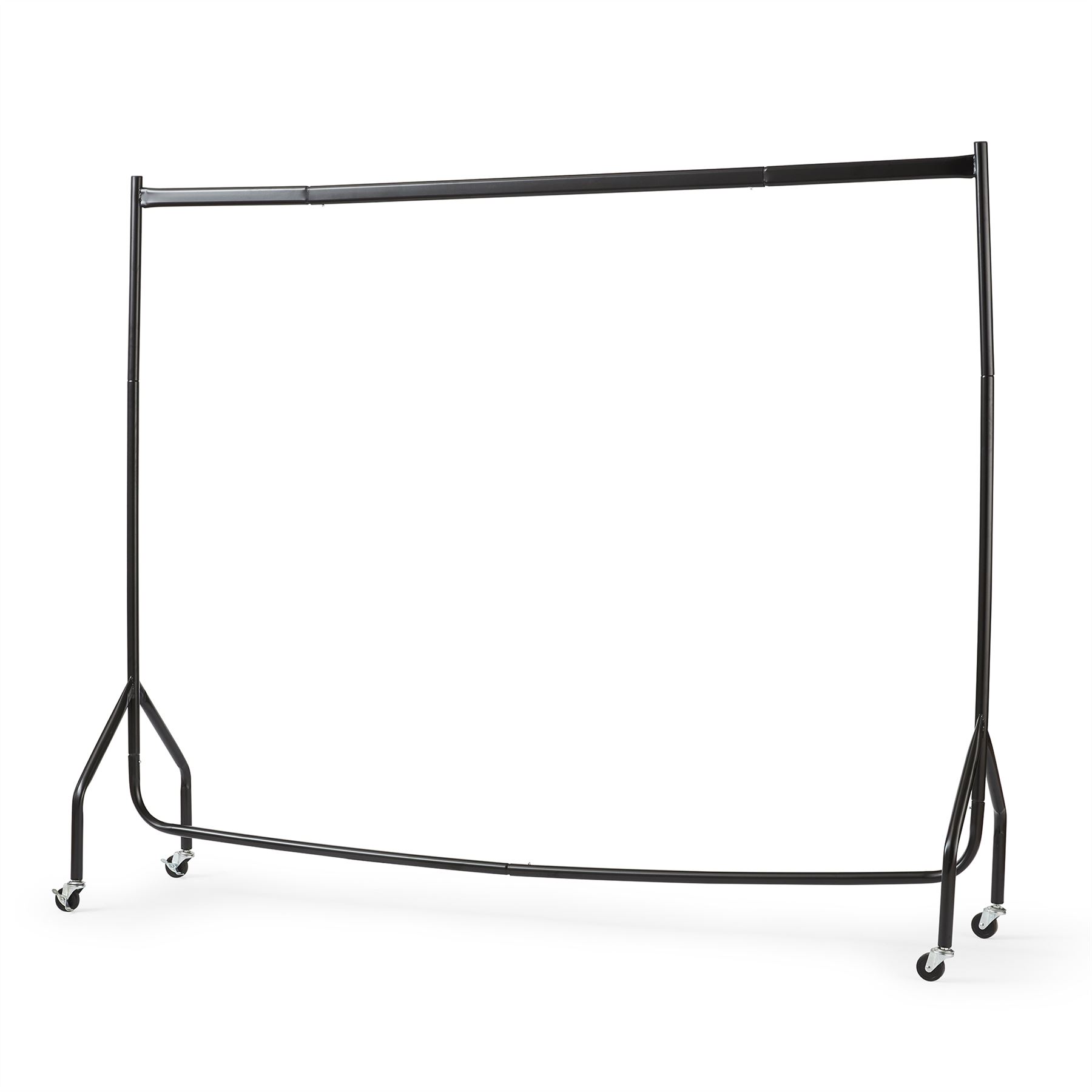 Extra Heavy Duty 6ft Long x 5ft Tall Clothes Rail In Black - Image 2