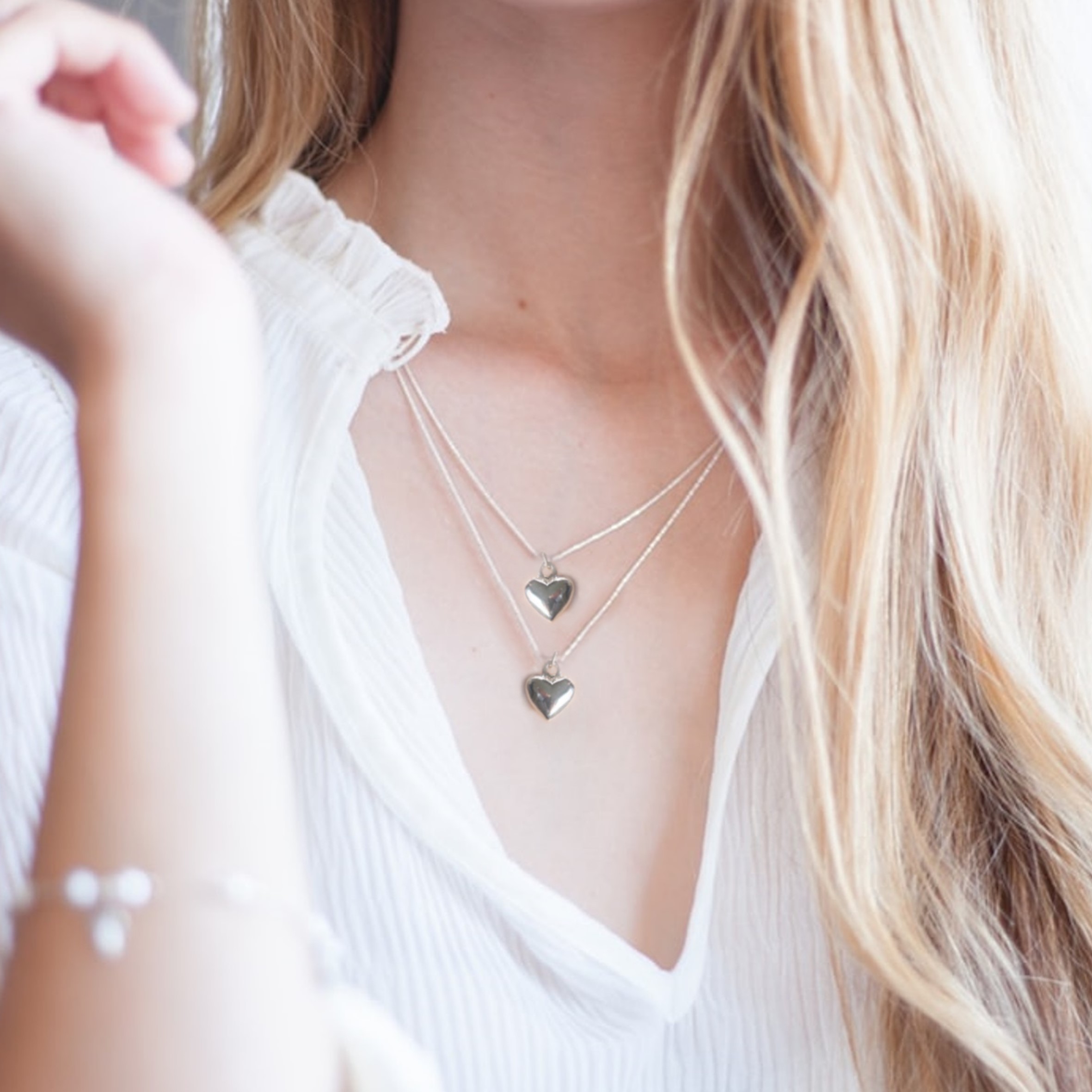 Best Friend Silver Heart Necklace & Message Card