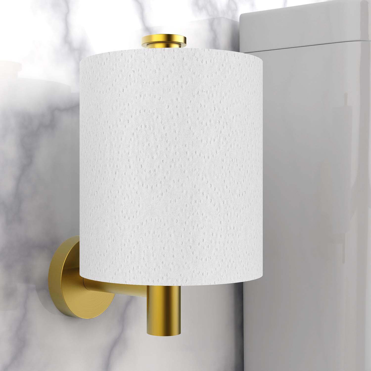 Toilet Roll Holder Dispenser Wall Mounted Stainless Steel Modern Style - Image 3