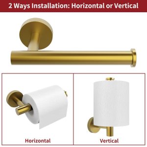 Toilet Roll Holder Dispenser Wall Mounted Stainless Steel Modern Style - Image 4