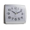 Amplus Large Numbers Dial With Silent Sweep Light Snooze Silver Alarm Clock