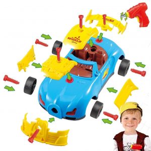 SOKA 30 PC Racing Car Take-A-Part Toy for Kids with Tool Drill Light & Sound - Image 5