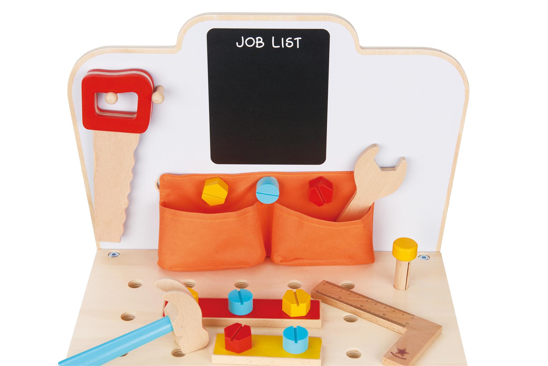 LELIN Wooden Childrens DIY Builder Carpentry Construction Work Bench Kids Toy Tool Set - Image 4