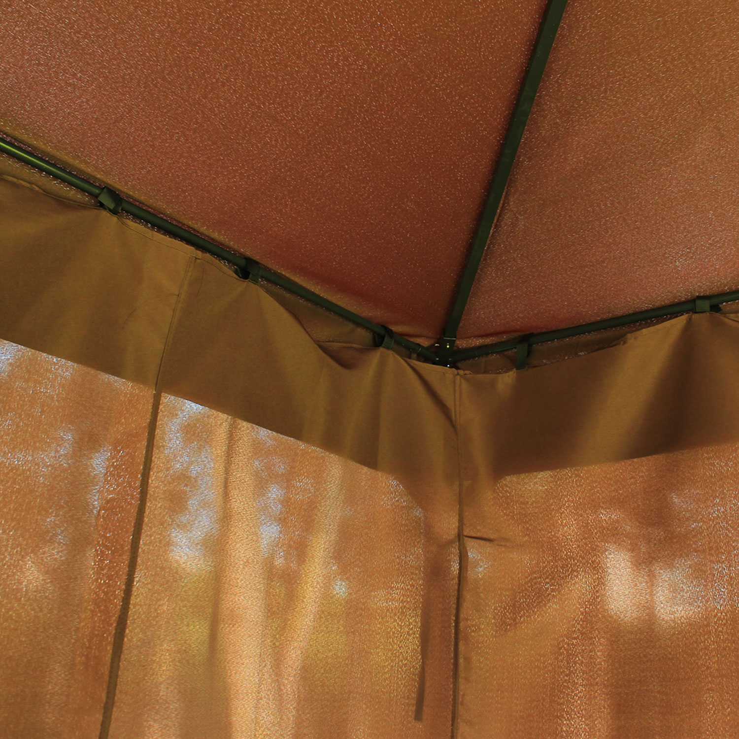 3x4m Metal Gazebo Marquee Patio Canopy Shelter with Sidewalls Pavilion - Image 6