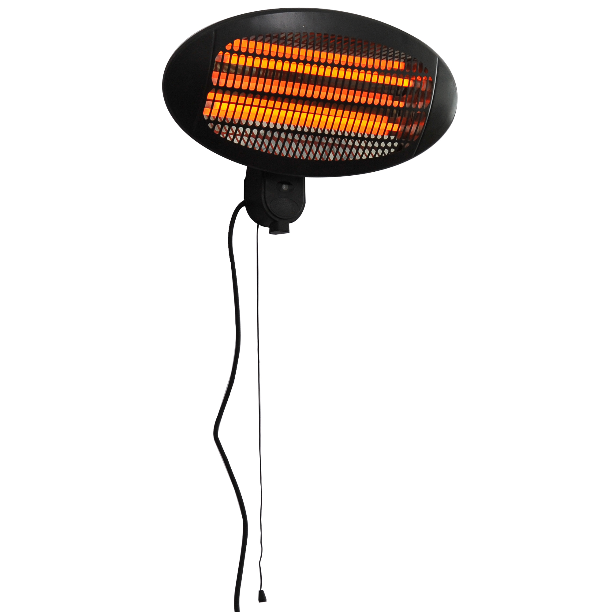 Wall Mount Electric Infrared Patio Heater, 220V-240V-Black