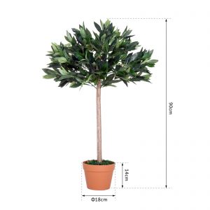 Alternative view of Artificial Olive Tree Plant, 90 cm