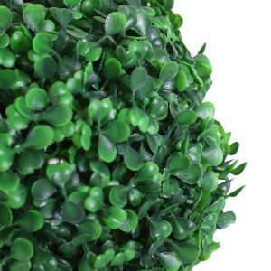 PE Set of 2 Artificial Boxwood Three Balls Topiary Plant Tree's Green - Image 6