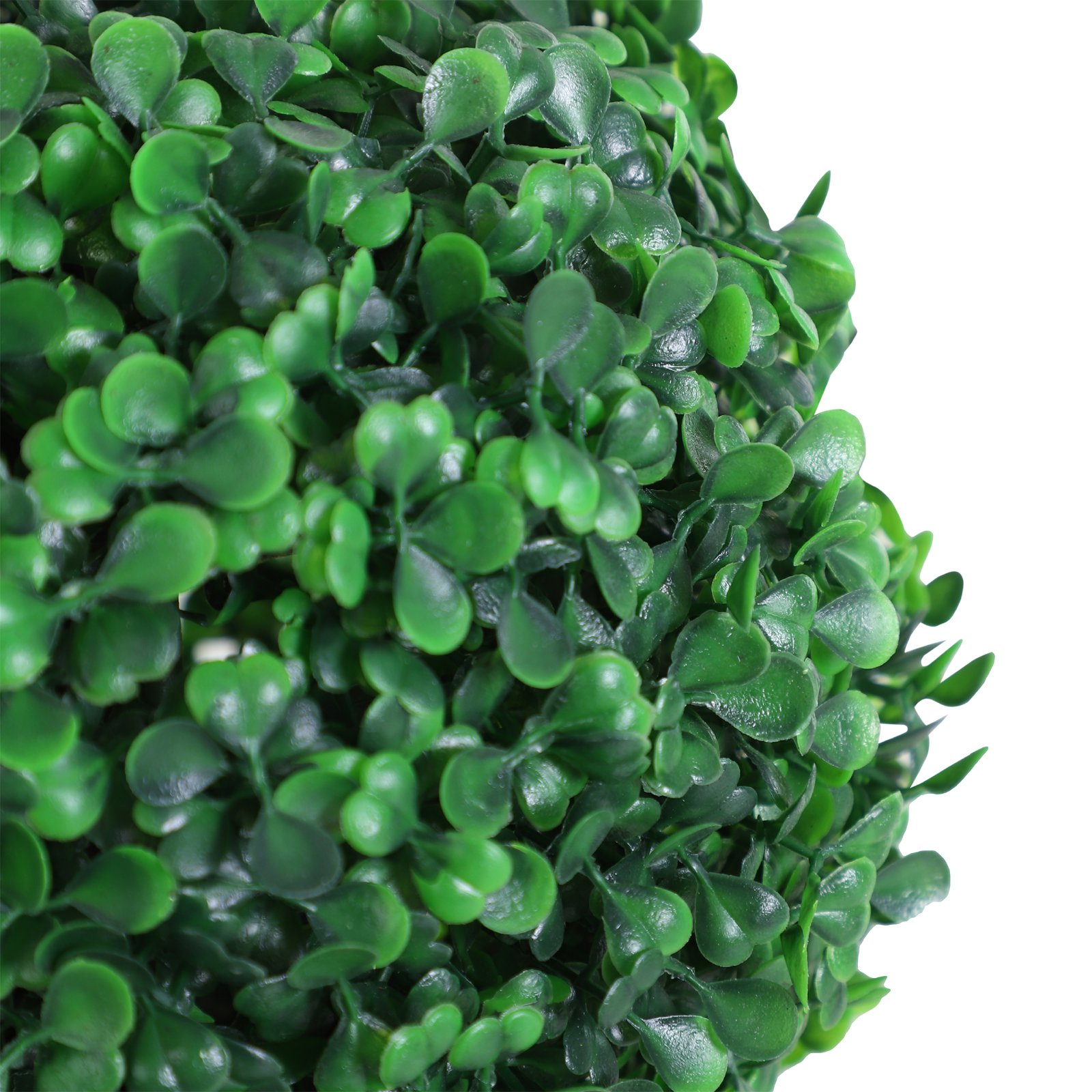 PE Set of 2 Artificial Boxwood Three Balls Topiary Plant Tree's Green - Image 6