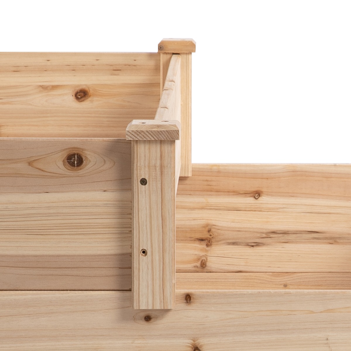 Wooden Raised Bed 3-Tier Planter Kit Elevated Planter Box Stand 124 x 124 x 56 cm - Image 7