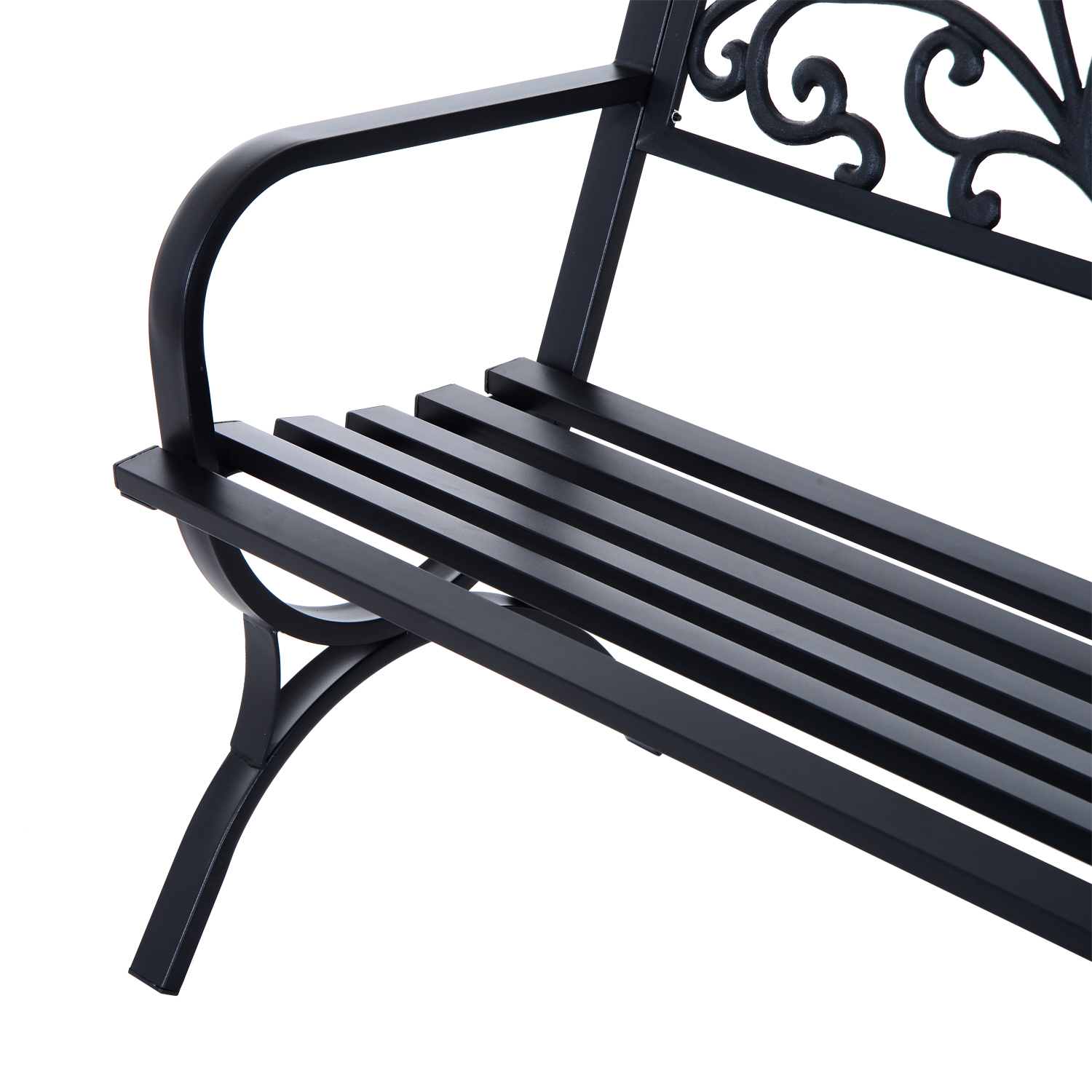 Garden Bench, Steel-Black - Image 6