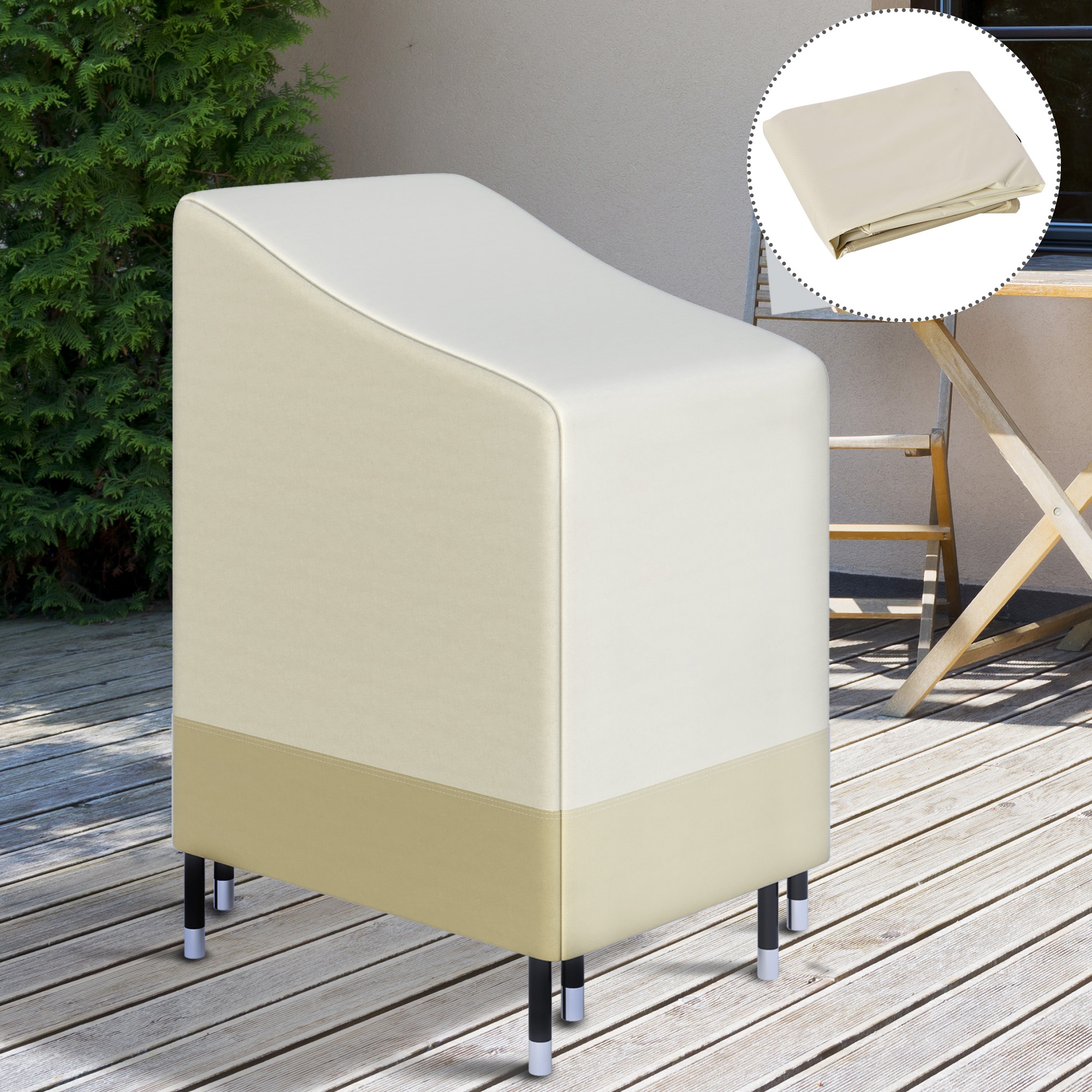 Waterproof Garden Wicker Chairs Cover Patio Seat Protector L70*W90*H115cm - Image 6