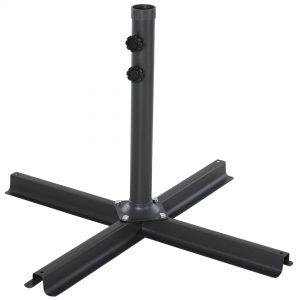 HDPE 4-Part Fillable Parasol Base Black - Image 5