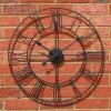40CM ROMAN METAL CLOCK