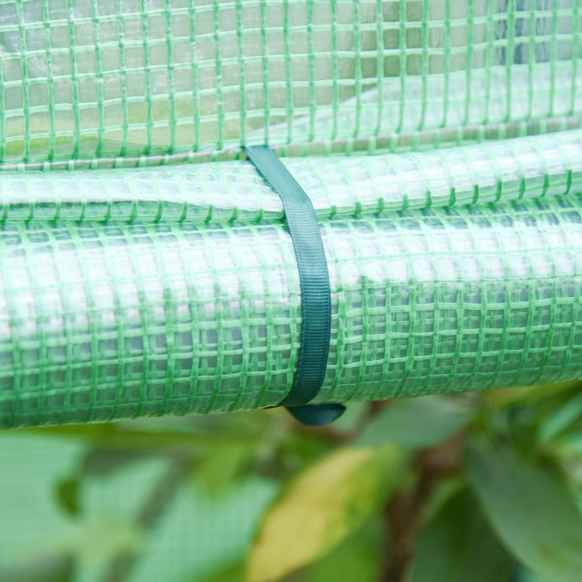 100 x 50 x 150cm Greenhouse Steel Frame PE Cover with Roll-up Door Outdoor for Backyard, Balcony, Garden - Image 6