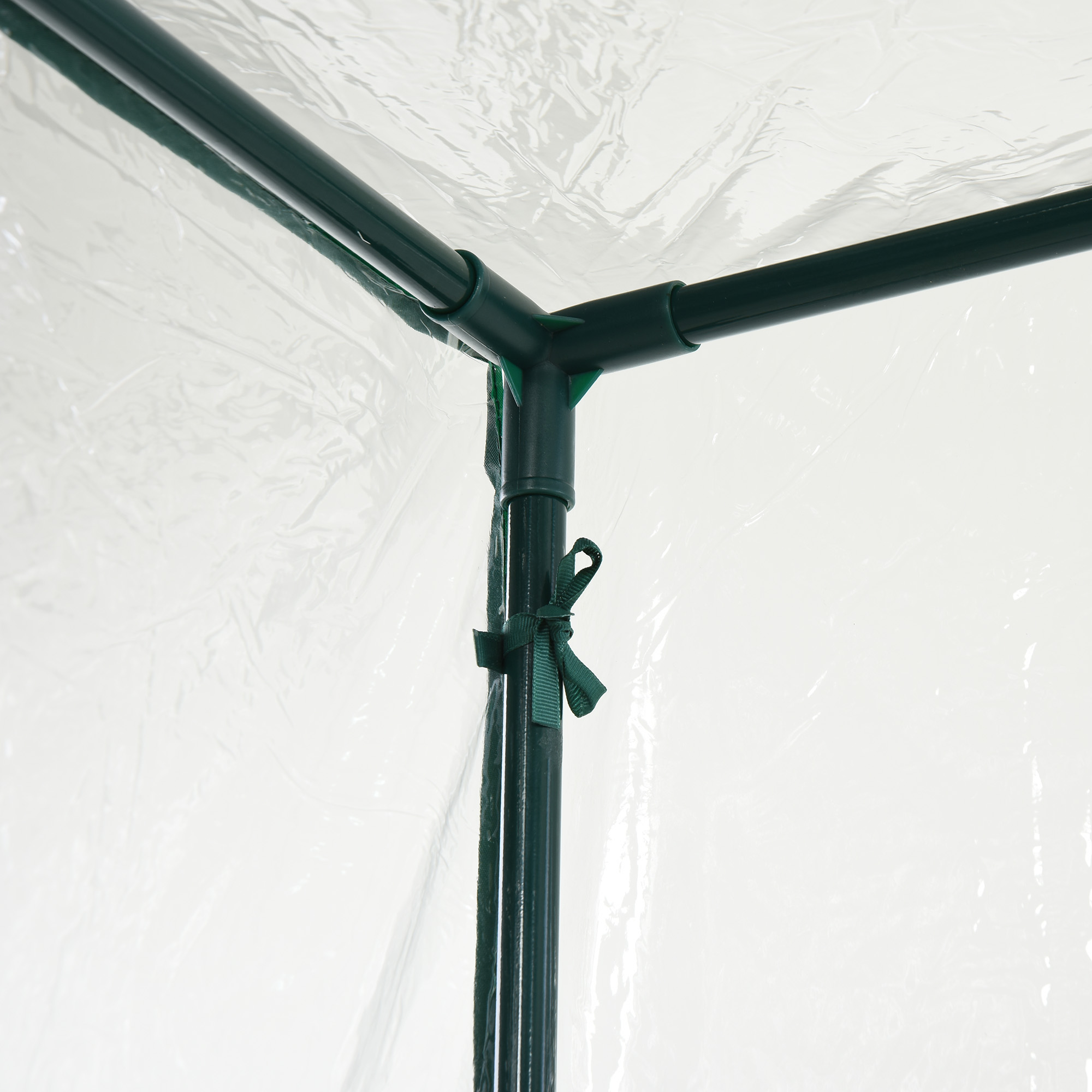 Outdoor PVC and Steel Greenhouse Plant Cover with Zipper 100 x 50 x 150CM - Image 6