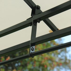 Metal Gazebo with Curtains 4 X 3 Beige Canopy Party Tent Garden Pavillion Patio Shelter Pavilion Sidewalls Steel - Image 6