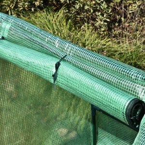 180x90x90cm Mini PE Grid Cover Steel Frame Greenhouse Green - Image 7