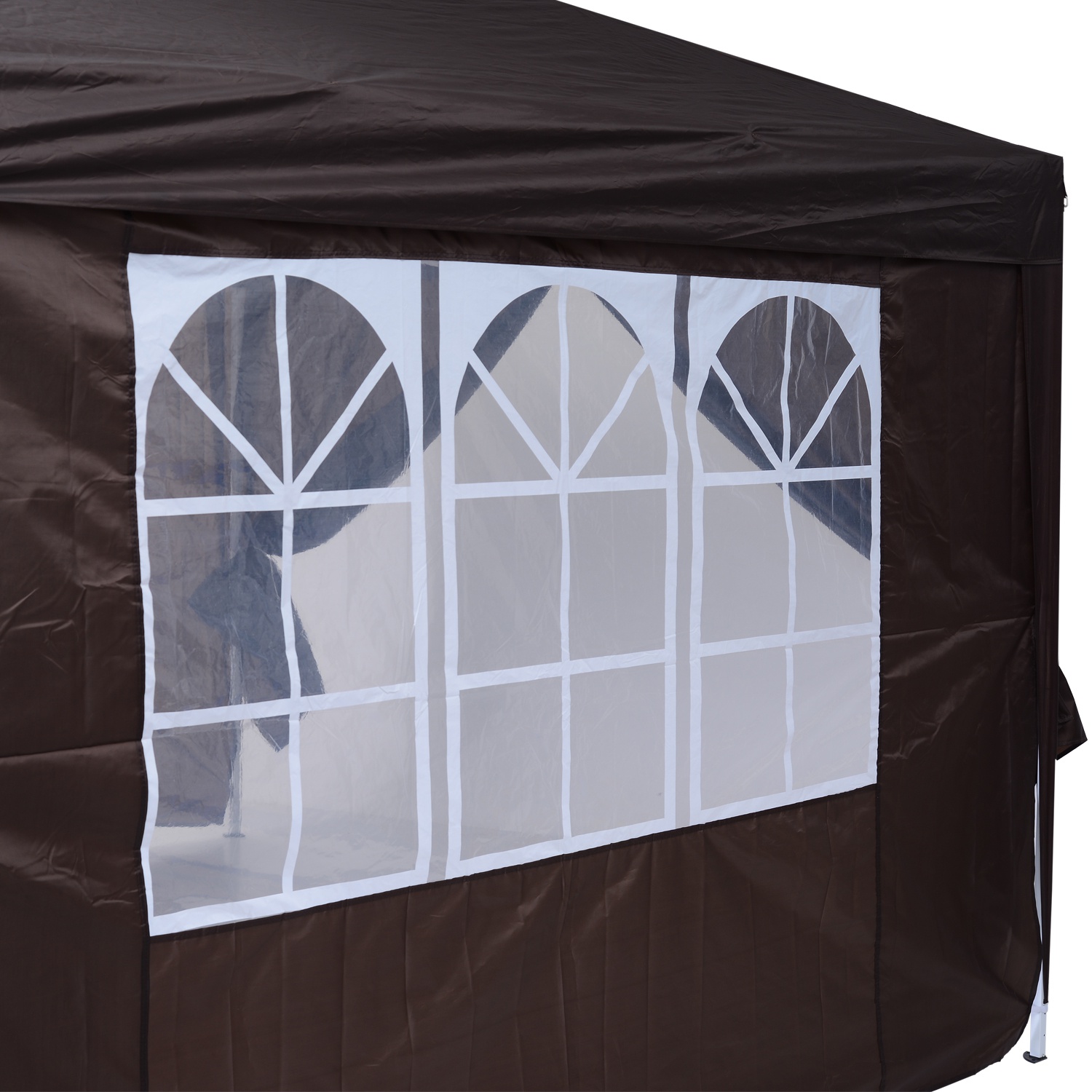 Pop Up Gazebo Marquee, size (3m x3m)-Coffee - Image 6