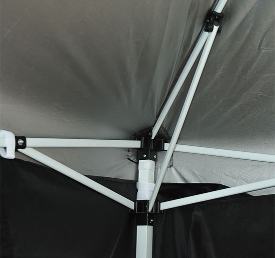 3x3m Pop up Gazebo Marquee-Black Water Resistant Wedding Camping Party Tent+ Free Carry Bag-Black - Image 6