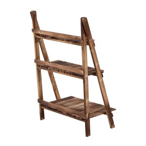Flower Pot 3-Tier 60L x 37W x 93H cm-Fir Wood - Image 4