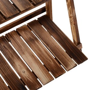 Flower Pot 3-Tier 60L x 37W x 93H cm-Fir Wood - Image 7