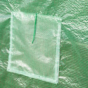 Garden 4x2m Polytunnel Walk-in Greenhouse Round Gable Top Window Heat Shed W/Windows and Door-Green - Image 5