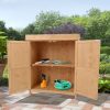 Outdoor Garden Storage Shed, Cedarwood-Burlywood Colour
