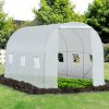 3.5 L x 2 W x 2H m Walk-in Greenhouse-White PE