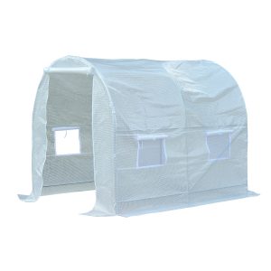 250L X 200W X 200H cm Walk-in Greenhouse-White PE - Image 7