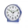 Ravel Round Mid Sized Bedside Quartz Blue Alarm Clock