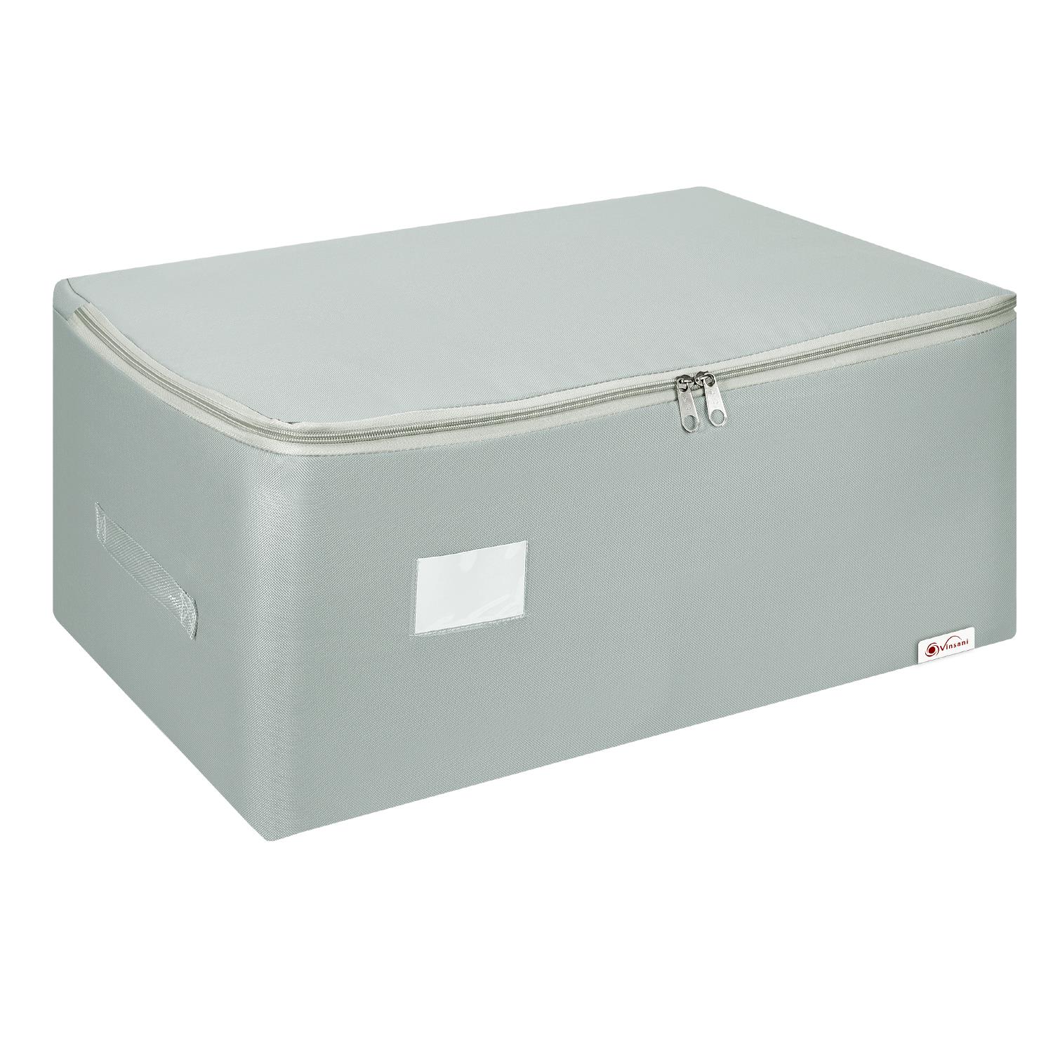 VINSANI 3PK STORAGE BAGS LARGE L GREY - Image 2