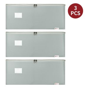 VINSANI 3PK STORAGE BAGS LARGE L GREY - Image 6