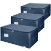 VINSANI 3PK STORAGE BAGS MEDIUM BLUE