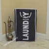 Single laundry bag with metal handles(Black color)