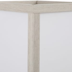 4-Tier Floor Lamp, Floor Light with Storage Shelf White and Oak 3-Tier - Image 7
