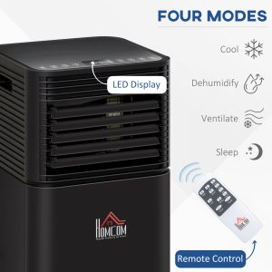 7000BTU Portable Air Conditioner 4 Modes LED Display Timer Home Office - Image 4