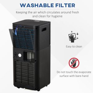 7000BTU Portable Air Conditioner 4 Modes LED Display Timer Home Office - Image 7