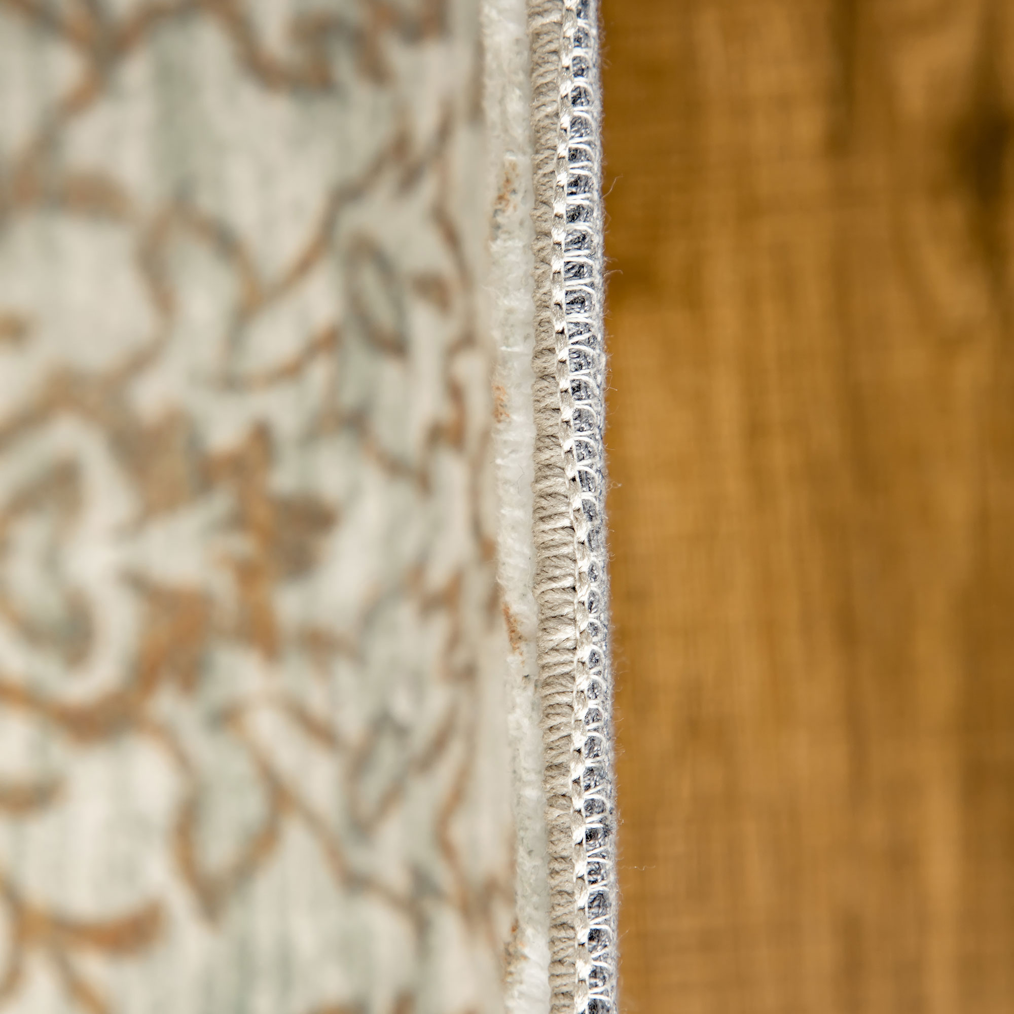 Beige Rug Floral Pattern Carpet for Living Room, Bedroom, 150 x 80cm - Image 9