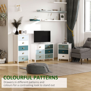 Chest of Drawers, 6 Drawer Storage Organizer Unit Bedroom Living Room - Image 4