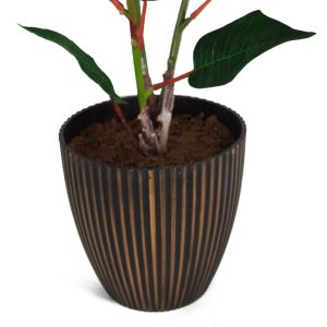 50cm Artificial Poinsettia Decorative Planter - Image 5