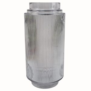 60cm Artificial Purple Starflower Display Glass Vase - Image 5