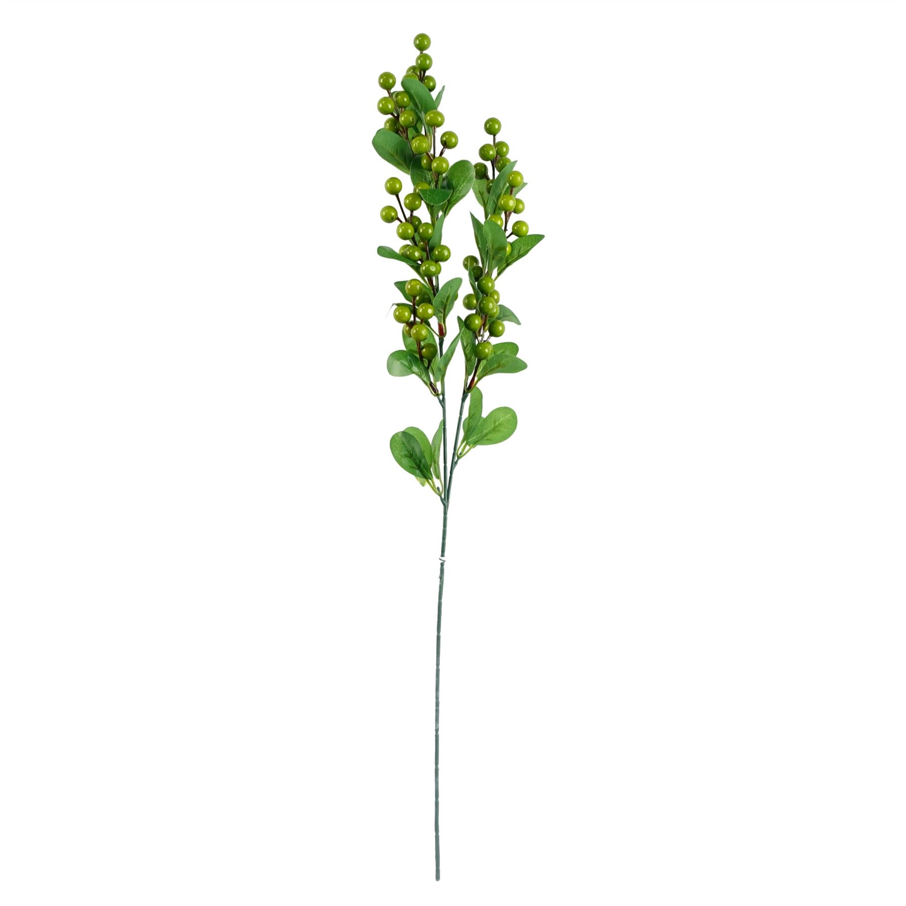 70cm Artificial Green Berry Spray - Image 7