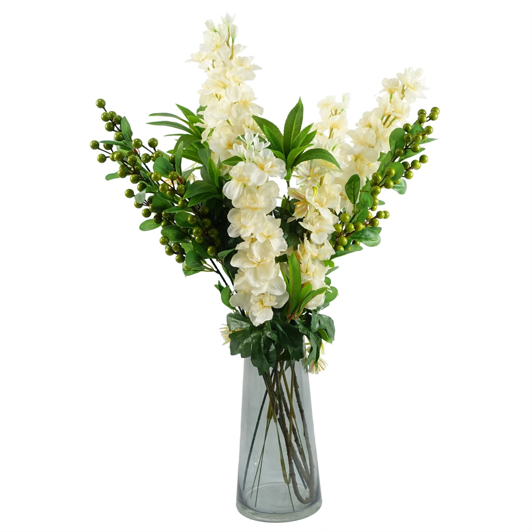 70cm Artificial Green Berry Spray - Image 8