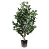 100cm Premium Artificial Ficus Twist Tree Multicolour Planter