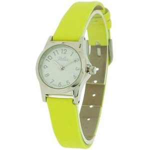 Alternative view of Reflex Girls Ladies White Dial Silver Metal Bright Yellow Strap Watch 101323LT