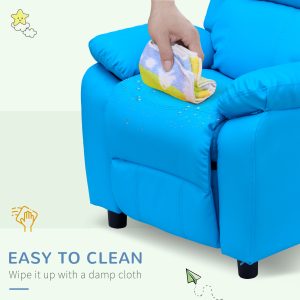 Kids Recliner Armchair Game Chair Sofa Children Seat In PU Leather - Image 6